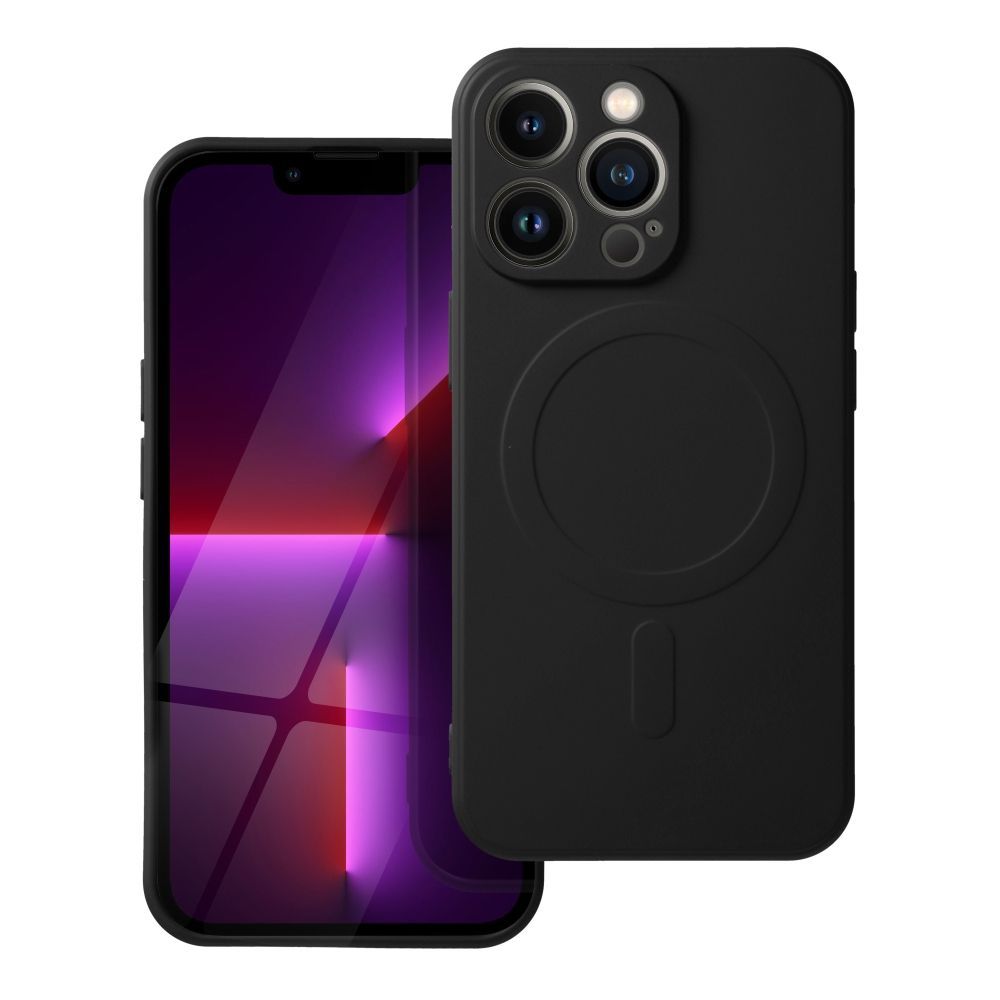 SILICONE MAG COVER case compatible with MagSafe for SAMSUNG A37 black SILICONE MAG COVER case compatible with MagSafe for SAMSUNG A37 black - Image 1