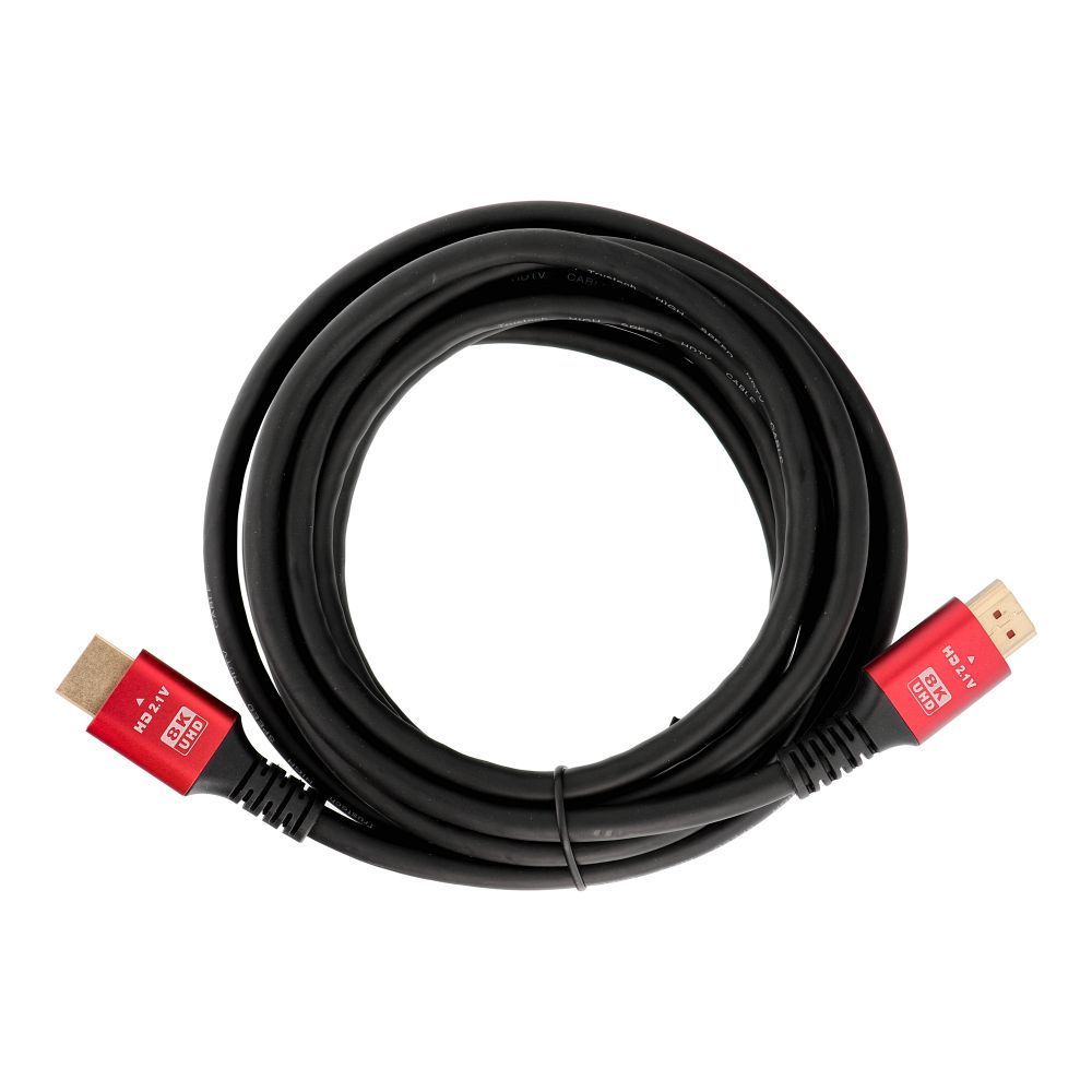 Cable HDMI 2.1 Cable 8K 60Hz / 4K 120Hz – Ultra High Speed, HDR, eARC, VRR, 48Gbps 3 m black Cable HDMI 2.1 Cable 8K 60Hz / 4K 120Hz – Ultra High Speed, HDR, eARC, VRR, 48Gbps 3 m black - Image 1