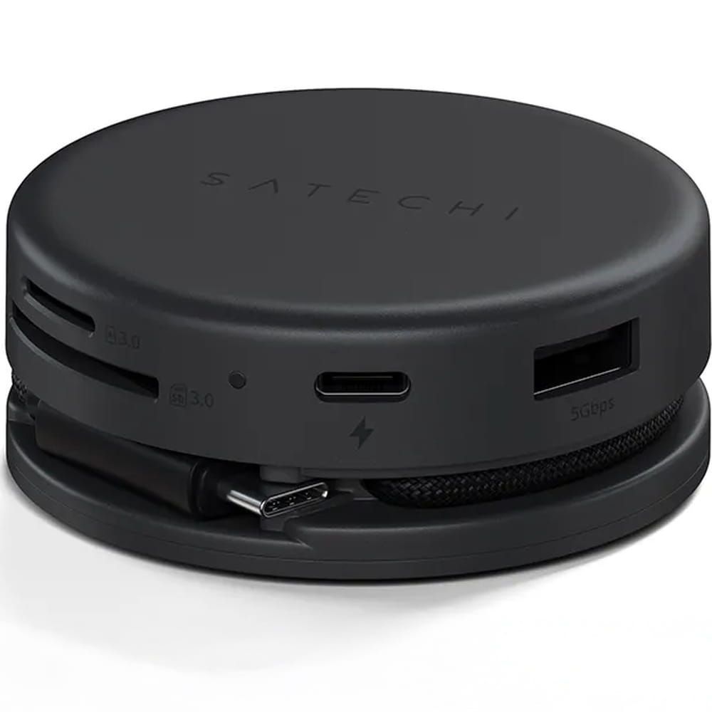Adapter HUB 7in1 USB C Satechi Multiport ST-POTG7C midnight black