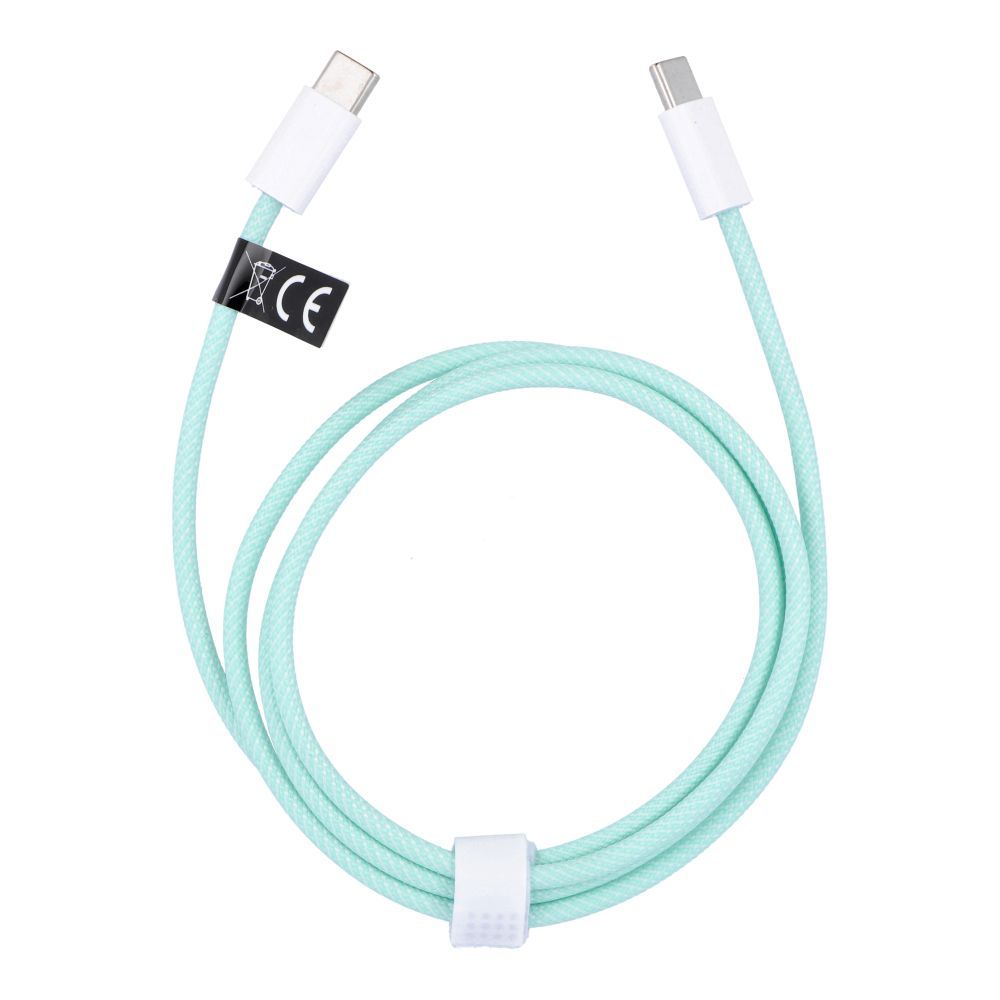 Cable Type C to Type C PD QC3.0 3A 60W C263 1 m green - Image 1