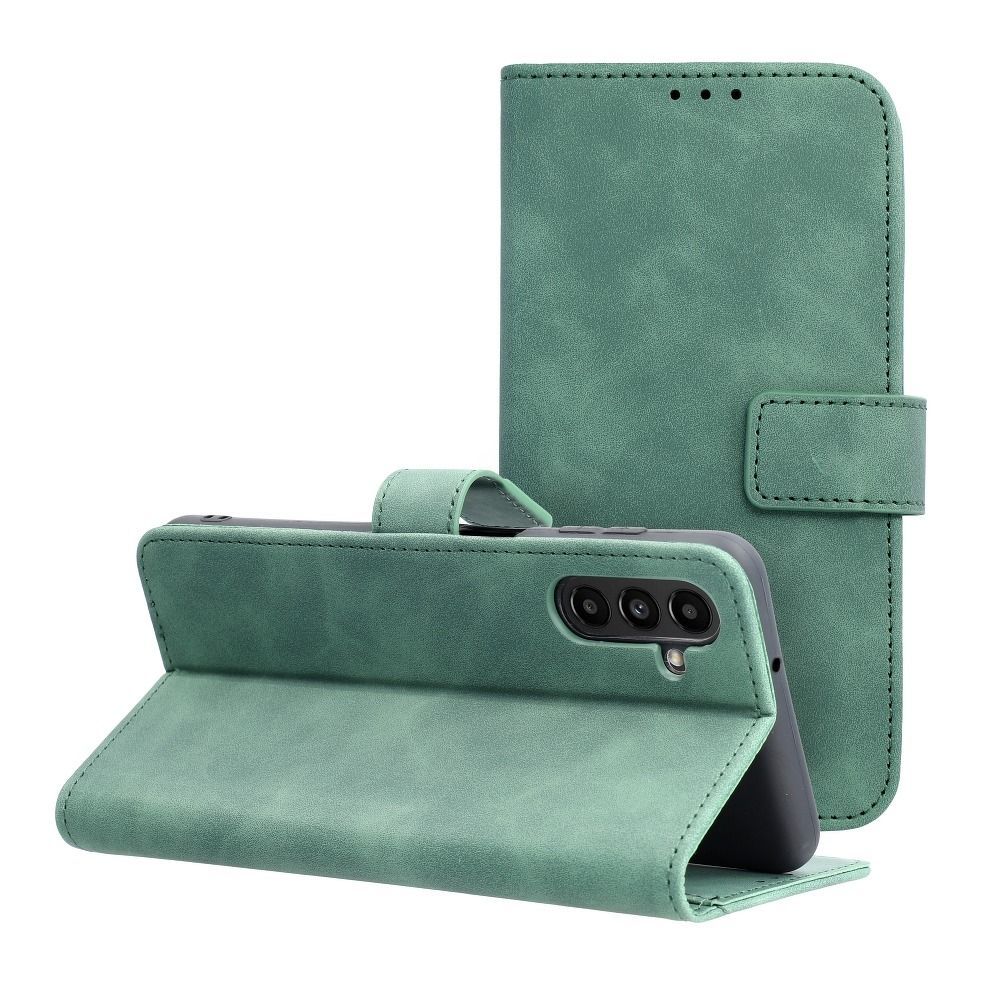 TENDER Book Case for SAMSUNG A13 5G / A04S green TENDER Book Case for SAMSUNG A13 5G / A04S green - Image 1