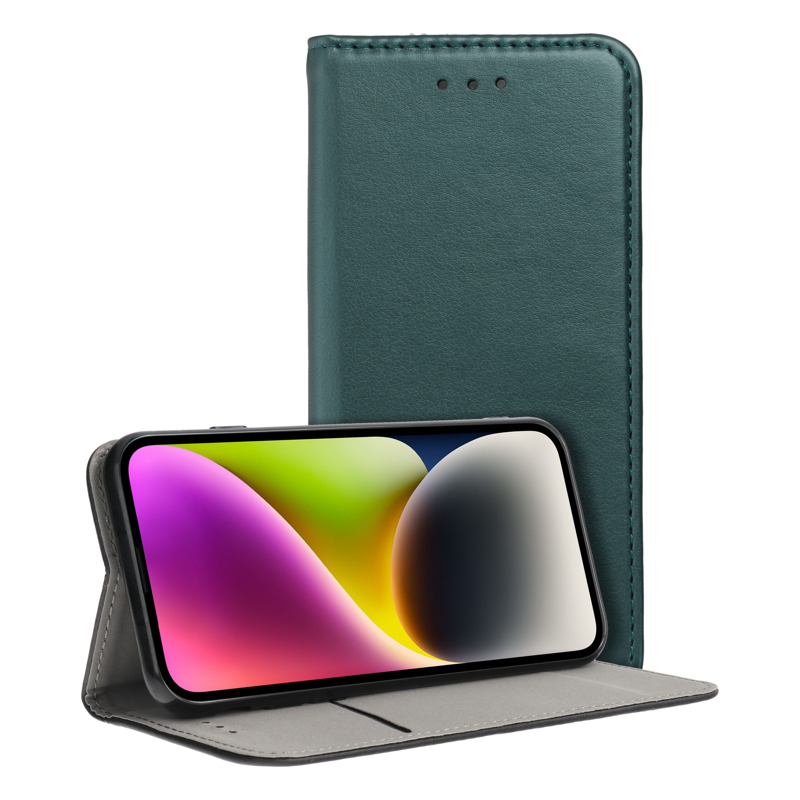  SMART MAGNETO Book case for SAMSUNG A57 dark green - Image 1