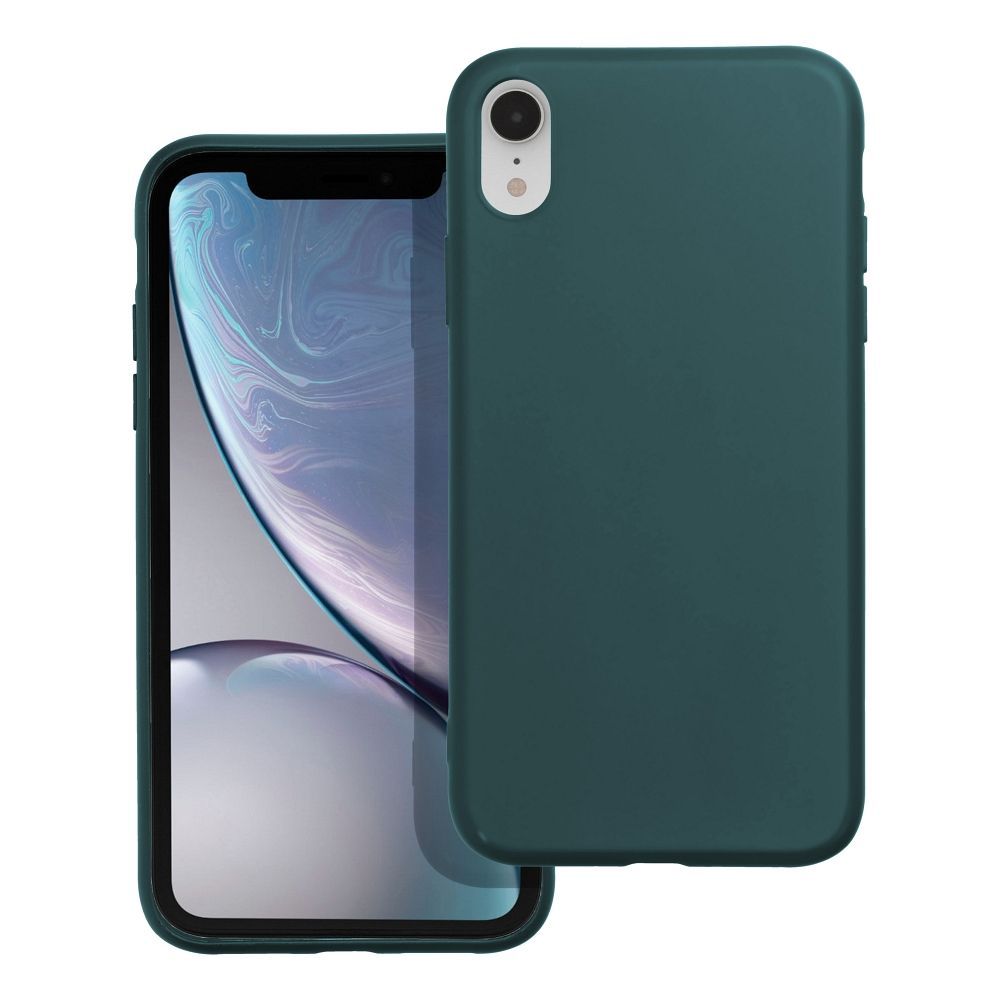 Case for iPhone XR Matt dark green - Image 1