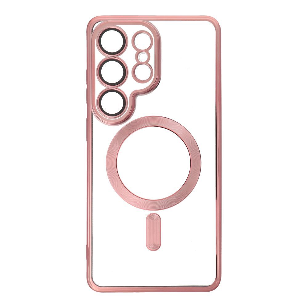 Case for Samsung S26 ULTRA Electro Mag Cover compatible with MagSafe gold-rose - Image 1
