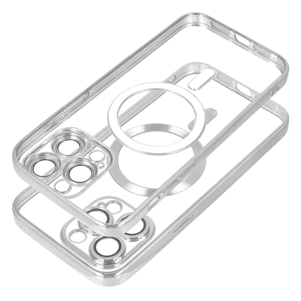 Case for Samsung S26 ULTRA Electro Mag Cover compatible with MagSafe silver - Image 2