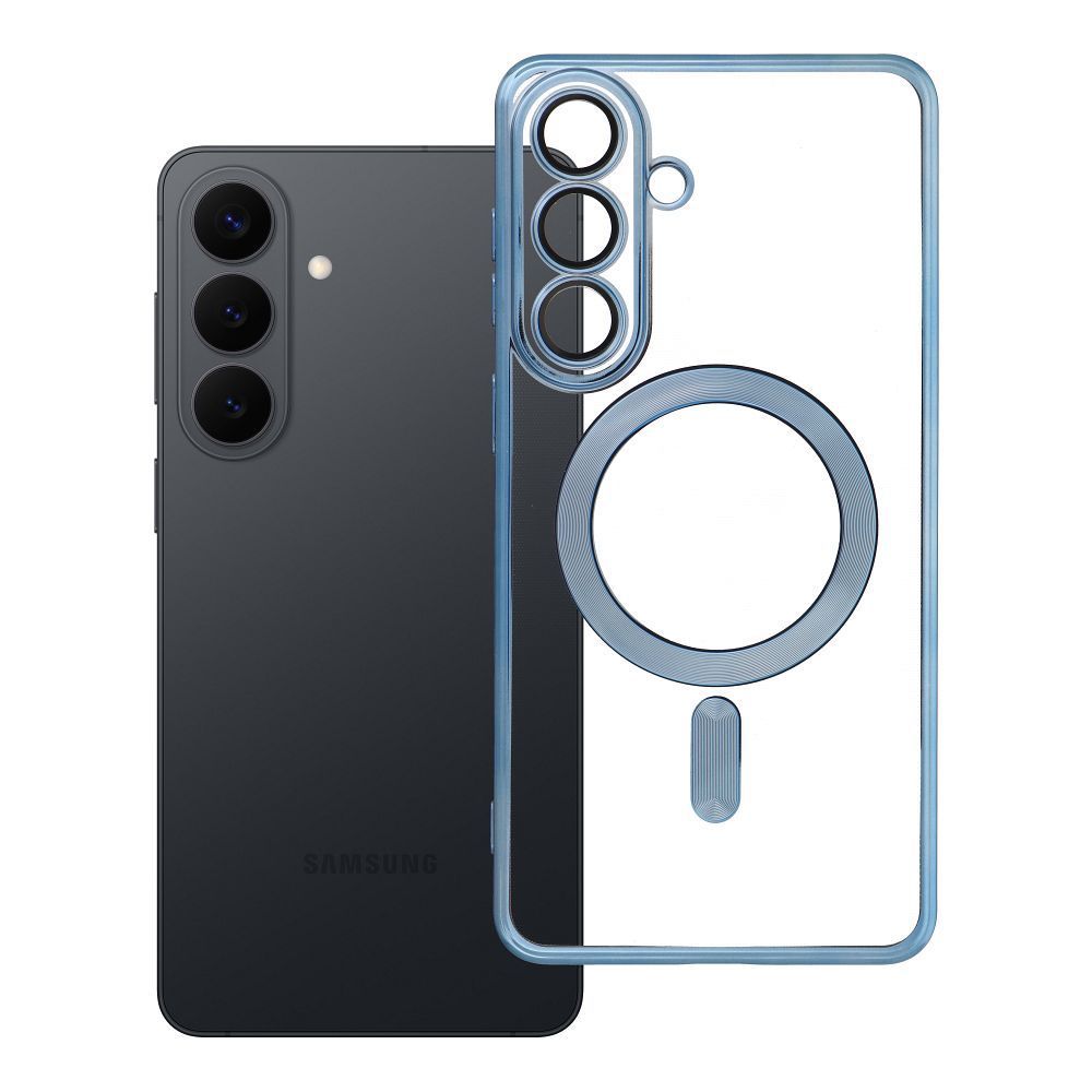 Case for Samsung S26 PLUS Electro Mag Cover compatible with MagSafe blue Case for Samsung S26 PLUS Electro Mag Cover compatible with MagSafe blue - Image 1