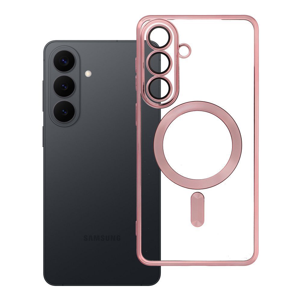 Case for Samsung S26 PLUS Electro Mag Cover compatible with MagSafe gold-rose Case for Samsung S26 PLUS Electro Mag Cover compatible with MagSafe gold-rose - Image 1