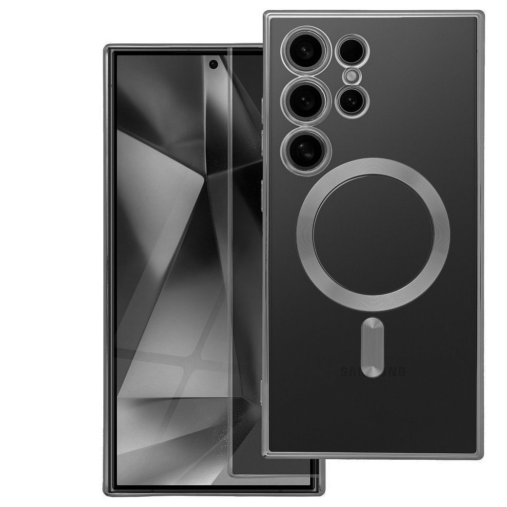 Case for Samsung A57 Electro Mag Cover compatible with MagSafe titanium gray Case for Samsung A57 Electro Mag Cover compatible with MagSafe titanium gray - Image 1