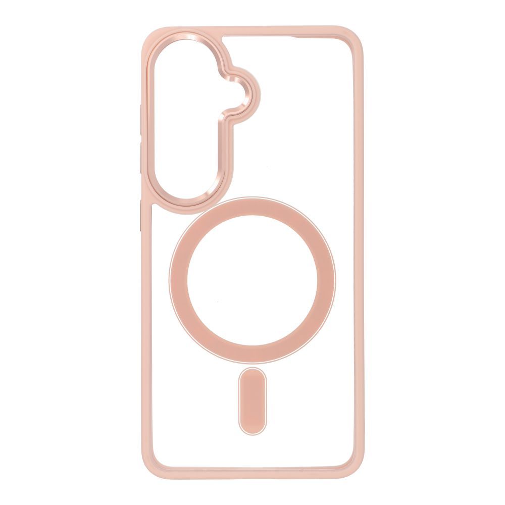 Case for Samsung S26 Color Edge Mag Cover compatible with MagSafe pink Case for Samsung S26 Color Edge Mag Cover compatible with MagSafe pink - Image 1