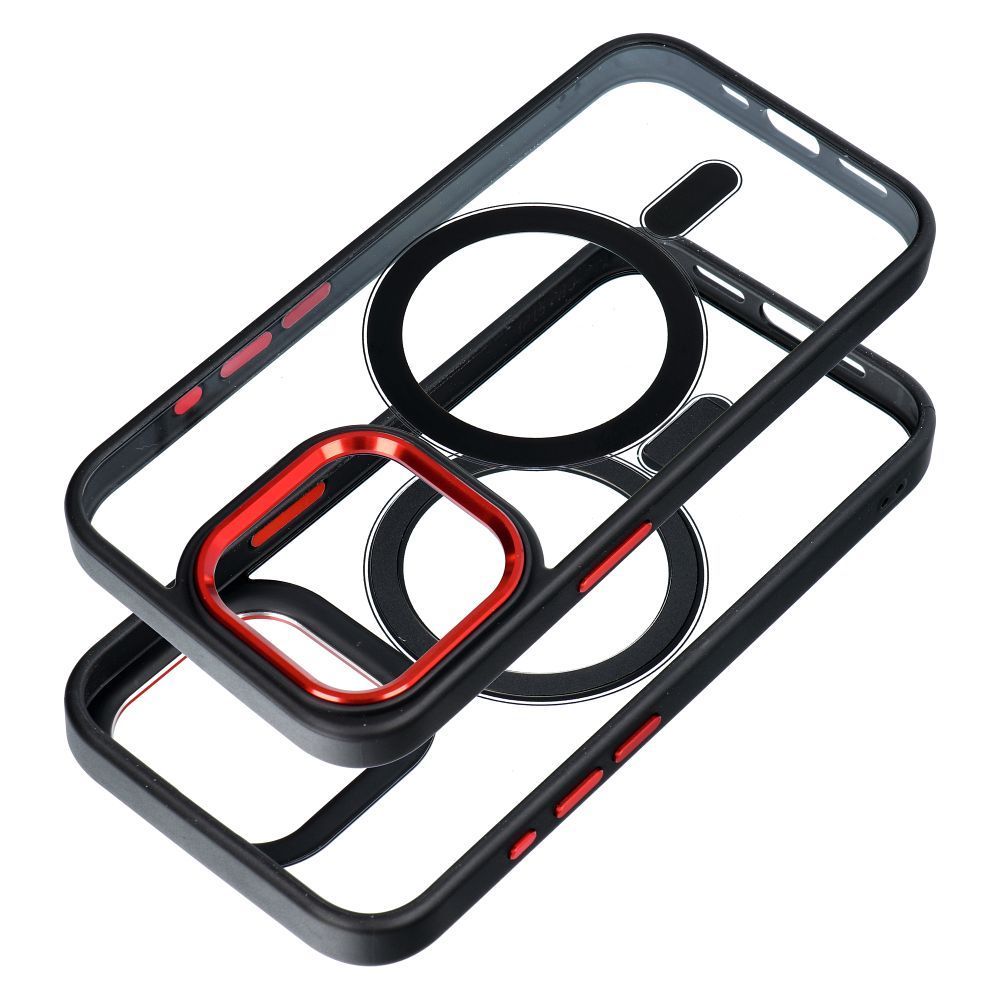 Case for Samsung S26 PLUS Color Edge Mag Cover compatible with MagSafe black-red - Image 2