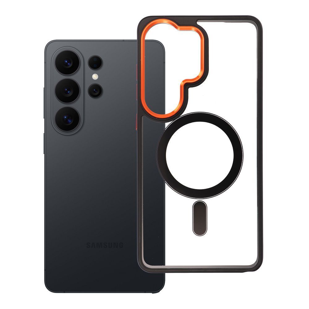 Case for Samsung S26 ULTRA Color Edge Mag Cover compatible with MagSafe black-gold - Image 1