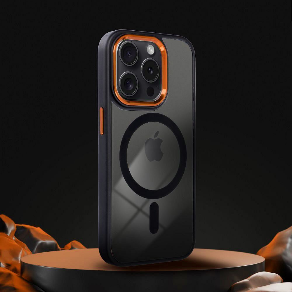 Case for Samsung S26 PLUS Color Edge Mag Cover compatible with MagSafe czarno black-gold - Image 2