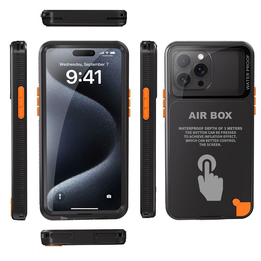 Case for Airbox 6.7 Shellbox waterproof black - Image 2