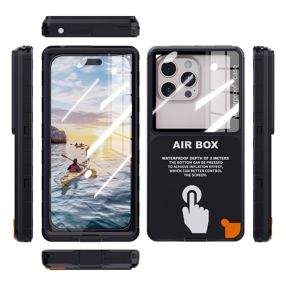 Case for Airbox MAX 6.9 Shellbox waterproof black - Image 2