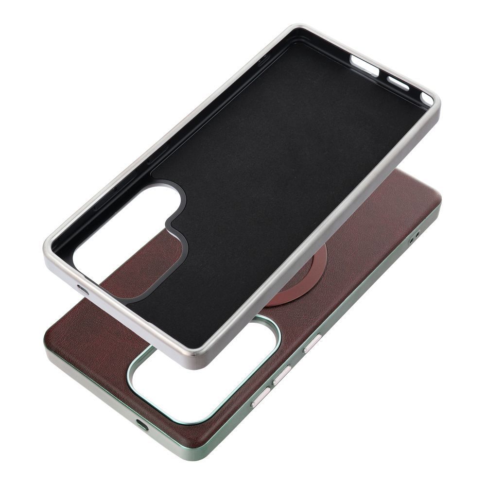 Case for Samsung S26 Gentleman Mag Cover compatible with MagSafe brown - Image 2