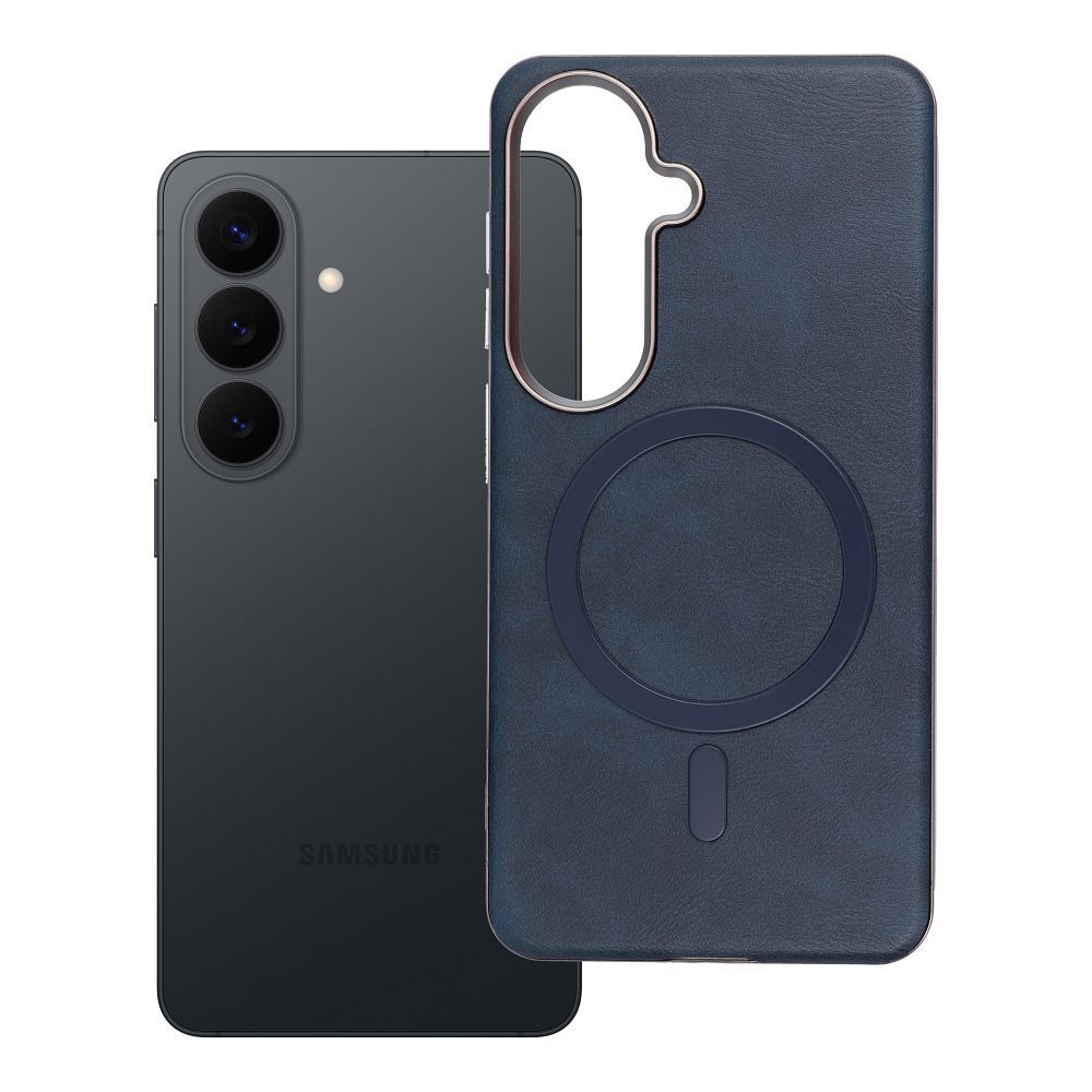 Case for Samsung S26 Gentleman Mag Cover compatible with MagSafe navy blue - Image 1