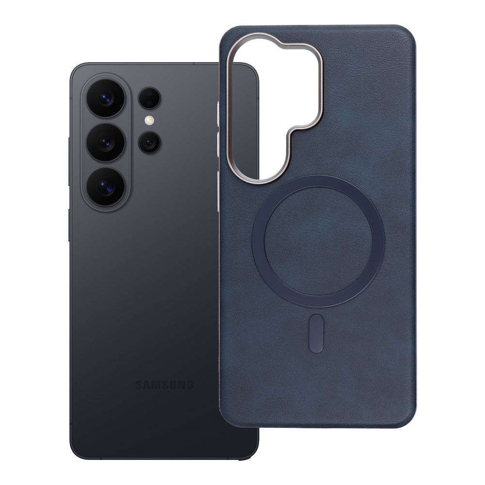 Case for Samsung S26 ULTRA Gentleman Mag Cover compatible with MagSafe navy blue - Image 1