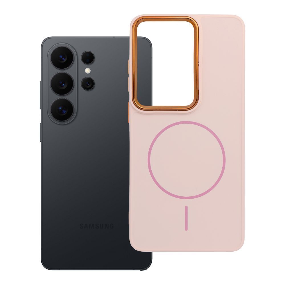 Case for Samsung S26 ULTRA Frame Mag Cover compatible with MagSafe powder pink FRAME MAG COVER Case compatible with MagSafe for SAMSUNG S26 Ultra powder pink - Image 1