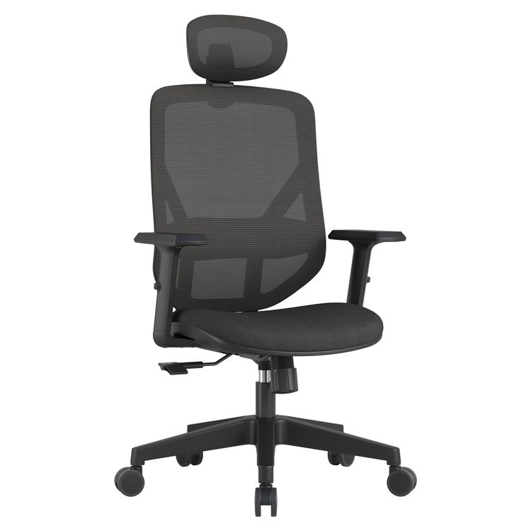 VERO OFFICE CHAIR ERGOSTYLE 2040 BLACK with HEADREST - Image 1