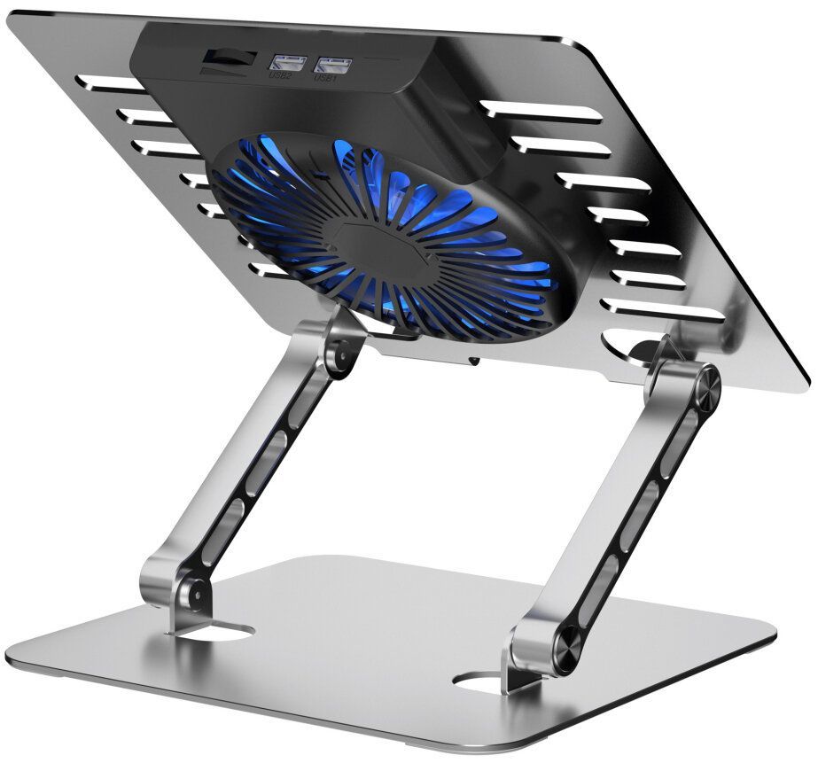 Cooling stand regulated for laptop ART P12 1 x USB A LED aluminium - Image 2