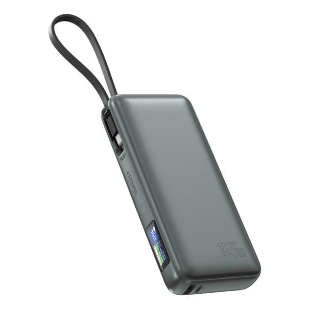 4smarts Enterprise Power-Bank 165W with included USB-C cable (20000mAh) space grey - Image 1