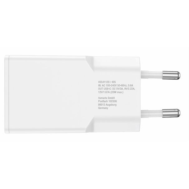 4smarts Wall Charger PDPlug Slim 20W GaN 1C white - Image 3