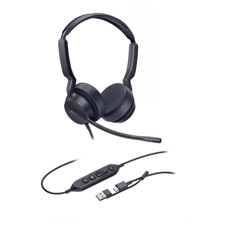 YEALINK HEADSET UH42 DUAL TEAMS USB-C/A WIRED - Image 2