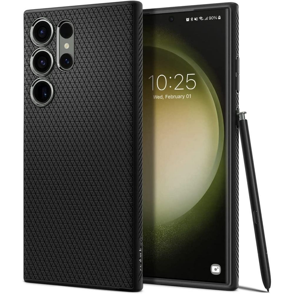 SPIGEN case LIQUID AIR for SAMSUNG S23 Ultra matte black - Image 1