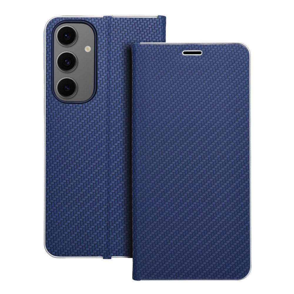 LUNA Book Carbon for SAMSUNG S24 FE blue LUNA Book Carbon for SAMSUNG S24 FE blue - Image 1