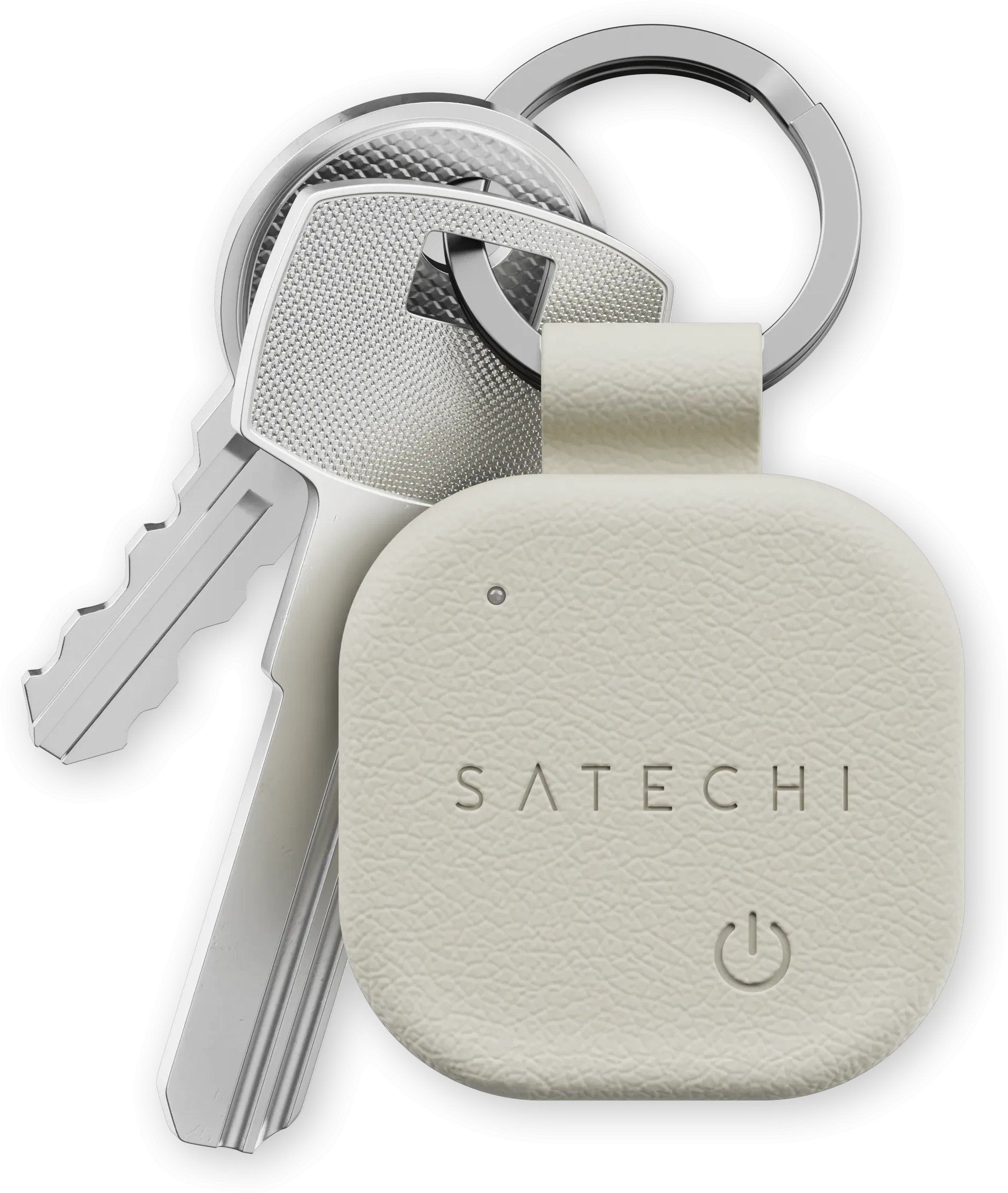 Locator compatible with Apple Find My Satechi Keychain shape Vegan Leather ST-LKCFW sand Locator compatible with Apple Find My Satechi Keychain shape Vegan Leather ST-LKCFW sand - Image 1