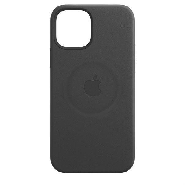 Apple Leather Case with MagSafe for iPhone 12 Pro Max black - Image 5