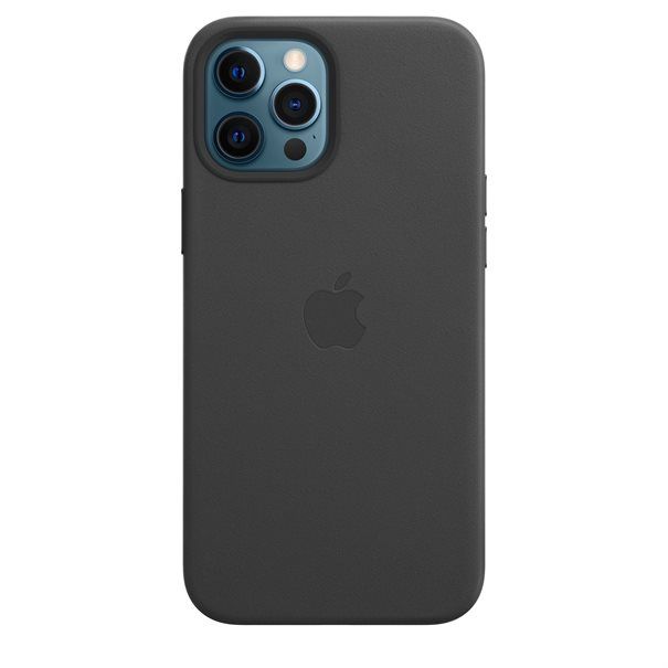 Apple Leather Case with MagSafe for iPhone 12 Pro Max black - Image 1