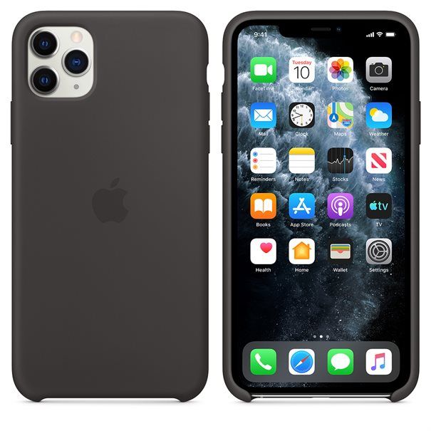 Apple Silicone Case for iPhone 11 Pro Max black - Image 7