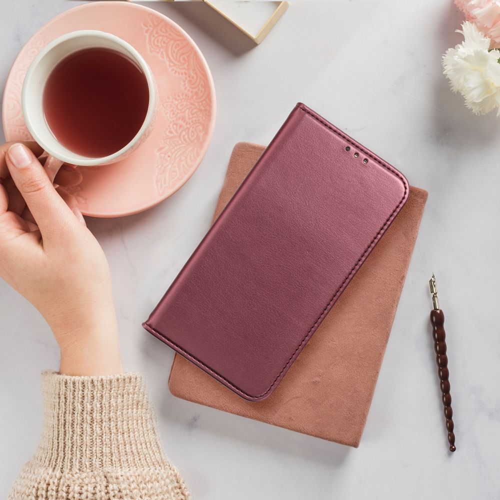 SMART MAGNETO Book case for OPPO RENO A5 PRO 5G burgundy - Image 2