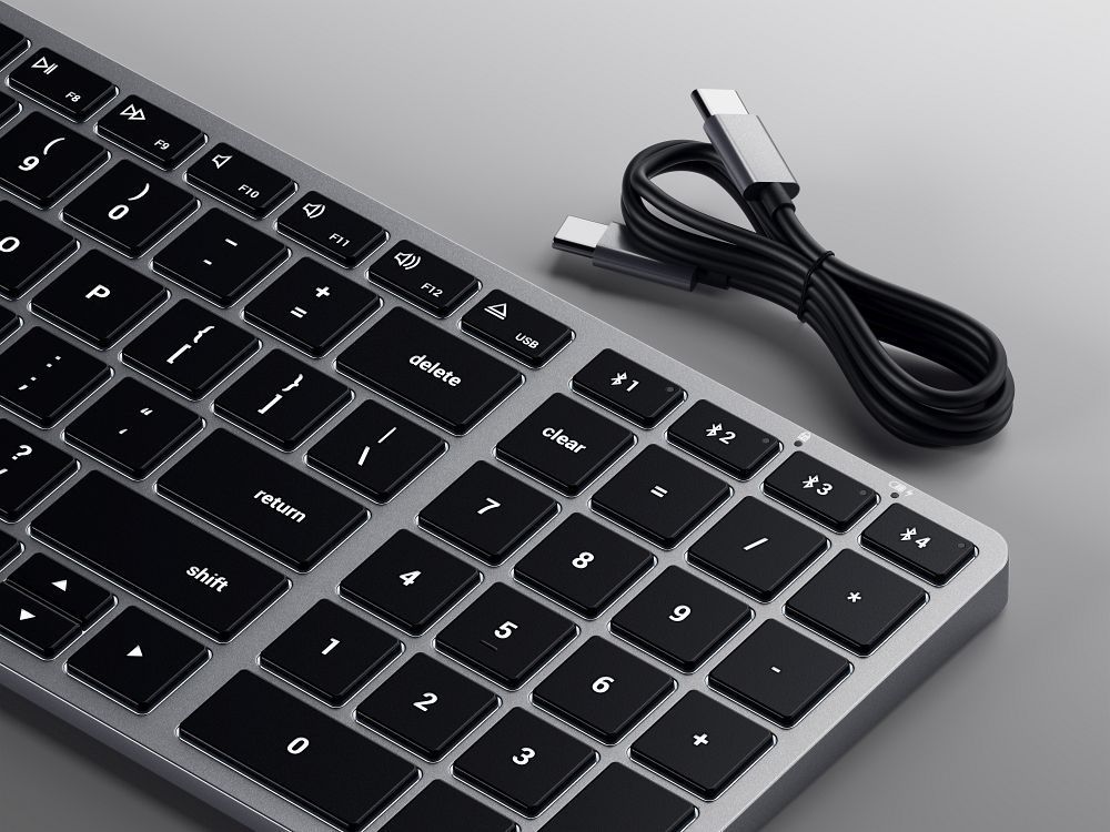 Wireless keyboard QWERTY Satechi Slim X2 ST-BTSX2M space gray - Image 2