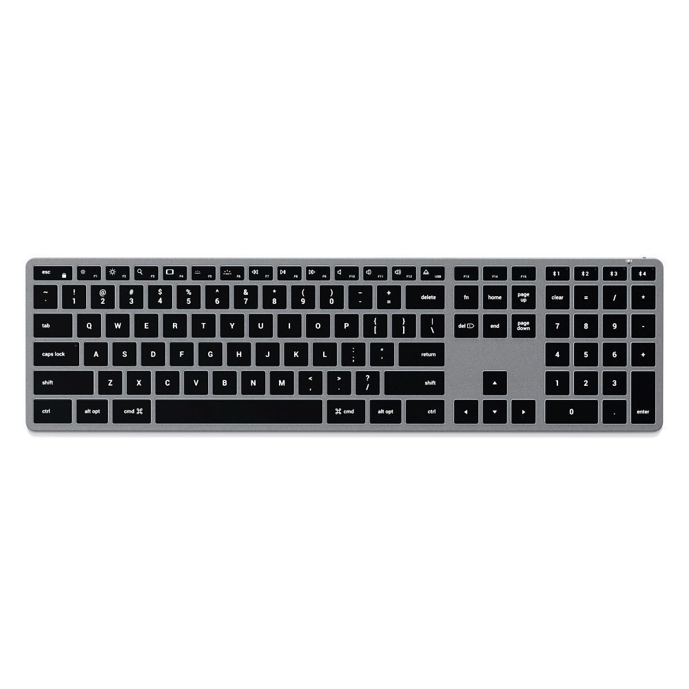 Wireless keyboard QWERTY Satechi Slim X3 ST-BTSX3M space gray - Image 1