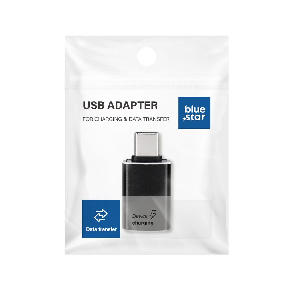 Adapter USB A 3.0 to Type C Blue Star - black - Image 1