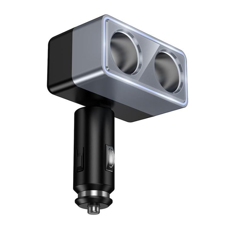 Smart dual cigarette lighter car charger Hoco 2 lighter ports max 240W/24V Z65 black - Image 2