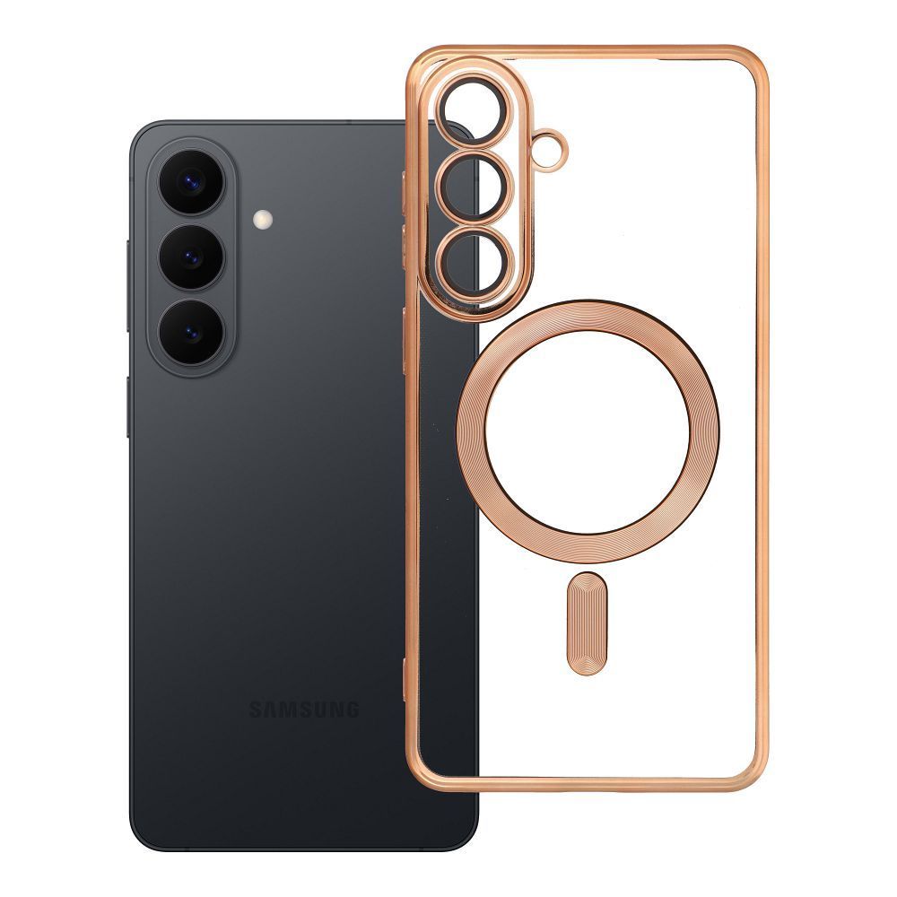 Case for Samsung S26 PLUS Electro Mag Cover compatible with MagSafe gold Case for Samsung S26 PLUS Electro Mag Cover compatible with MagSafe gold - Image 1