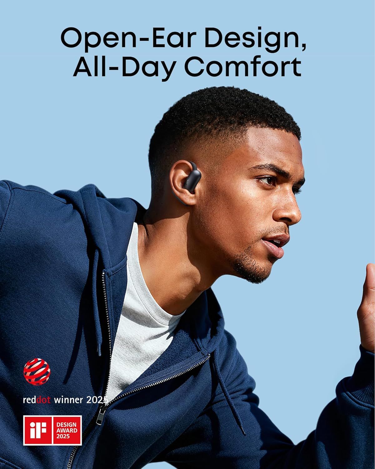 ANKER Soundcore BT Earphones AEROFIT 2 Open Ear Black - Image 2