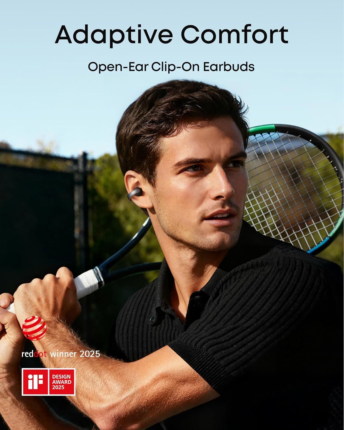 ANKER Soundcore BT earphones AeroClip Open Ear Black - Image 2