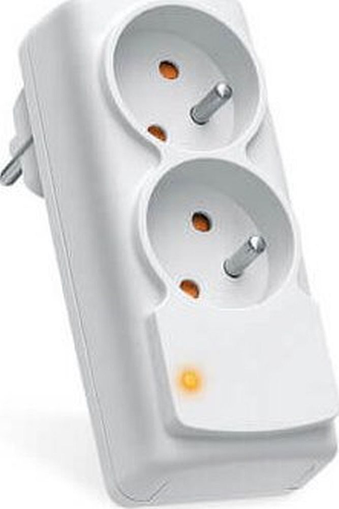 Extension cord 2 sockets ACAR Mini AGD 16A gray - Image 1