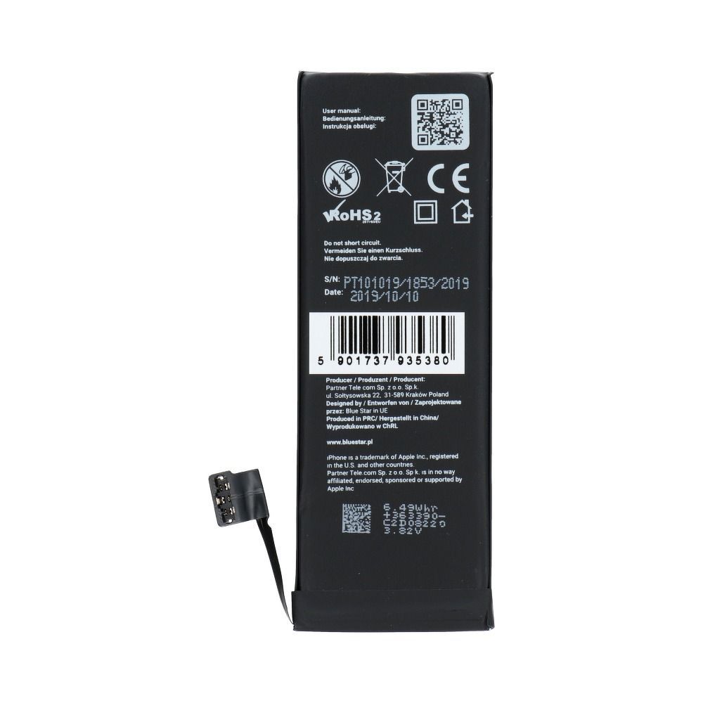 Battery for iPhone 5C 1510 mAh Blue Star HQ - Image 2