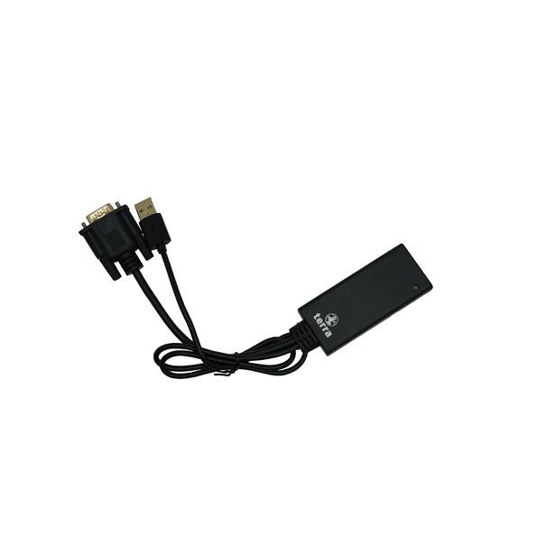 TERRA VGA zu HDMI Adapter mit Audio schwarz/black  USB Typ-A Anschluss - Image 2
