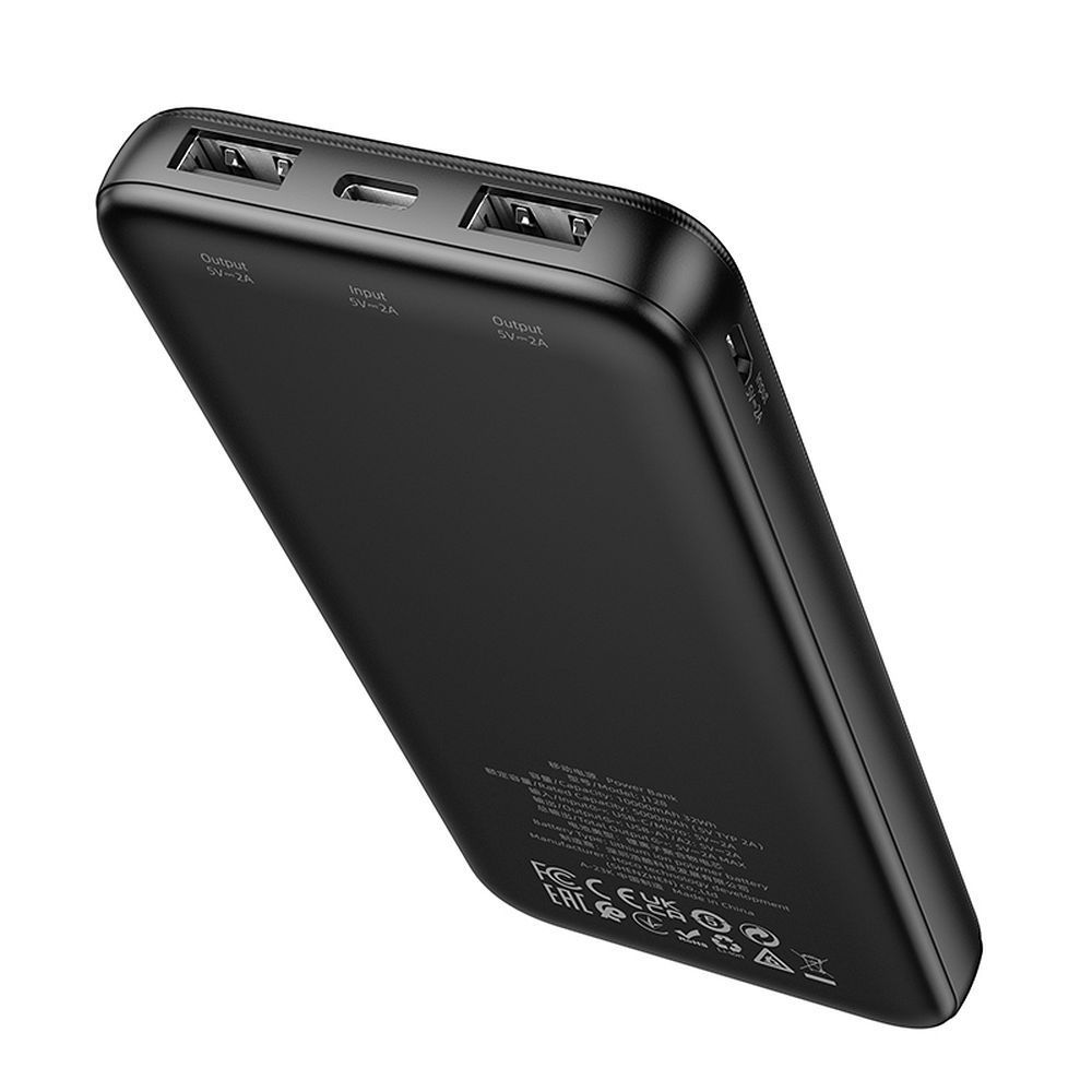 HOCO powerbank 10000 mAh 2A J128 black - Image 2