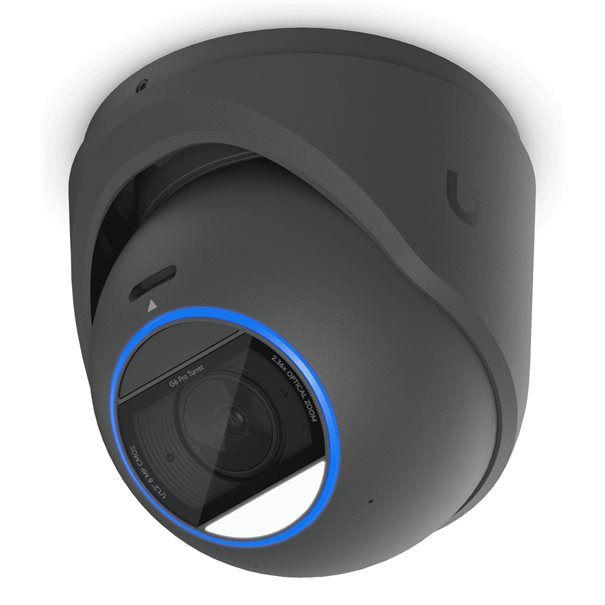 Ubiquiti Camera G6 Pro Turret Black 4K 30fps UVC-G6-PRO-TURRET-B Super sharp 4K camera with 2.36x optical zoom - Image 1