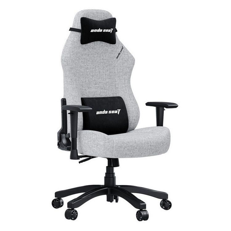 ANDA SEAT Gaming Chair LUNA Large Grey Fabric - Image 1
