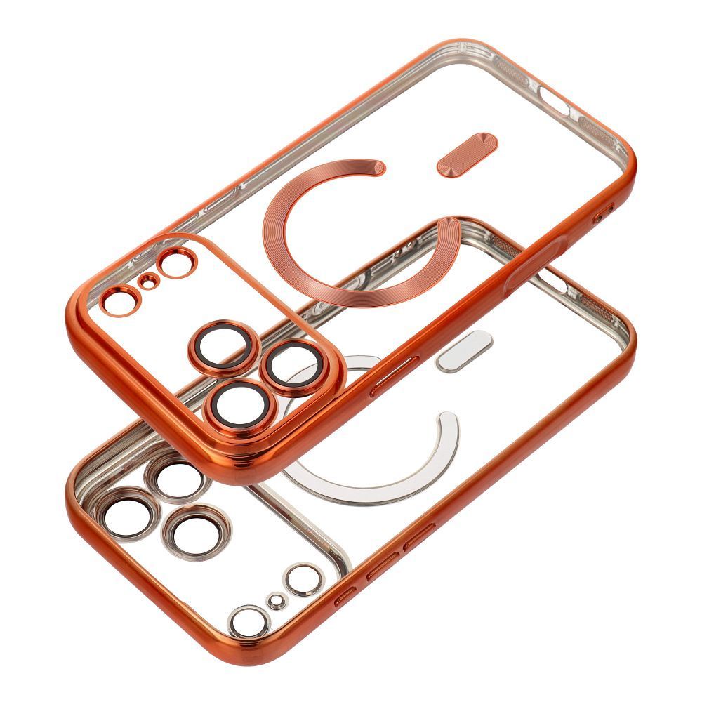 Case for iPhone 17 PRO MAX Electro Mag Cover compatible with MagSafe orange - Image 2