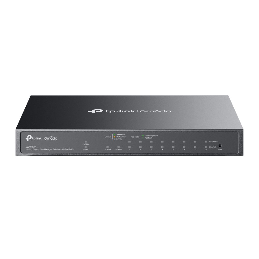 TP-LINK SWITCH OMADA ES210GMP 8 PoE+, 1GB, Managed Switch - Image 1