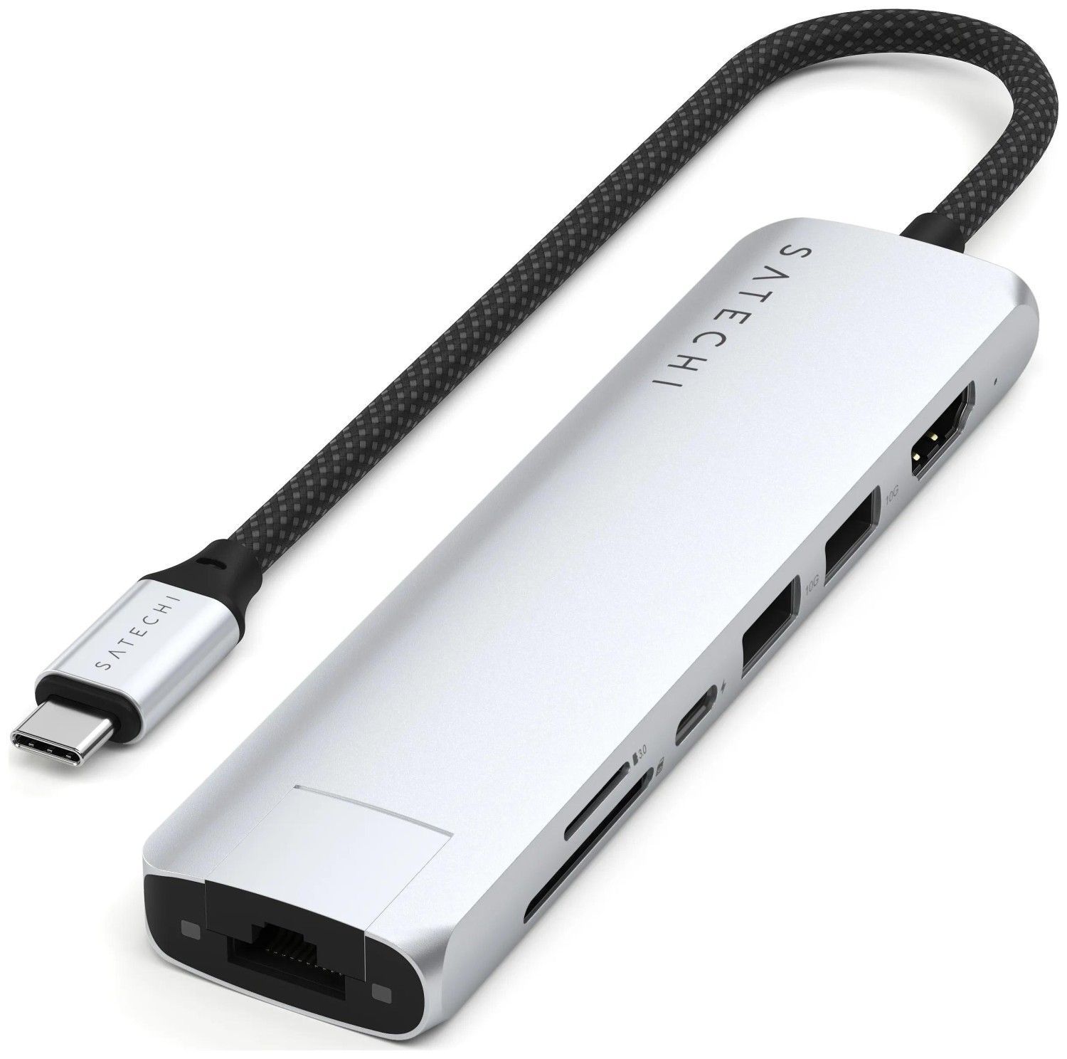 Adapter HUB 7in1 USB C Satechi Slim ST-P7SS silver - Image 1